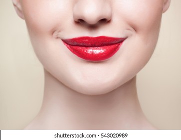 lipstick smile