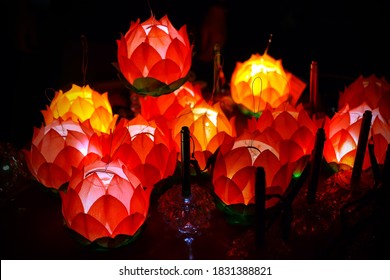 Red Lotus Lanterns for the Lotus Lantern Festival