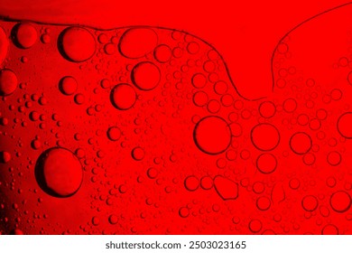 Red macro bubble texture,Macro red bubble texture close-up,red macro bubbles,Backgrounds, Abstract Backgrounds, Soda, Red, Carbonated,Beauty concept background.