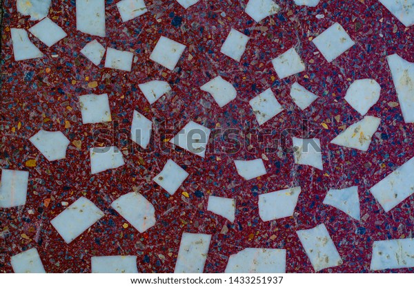 Red Marble Floor White Patches Stock Photo Edit Now 1433251937