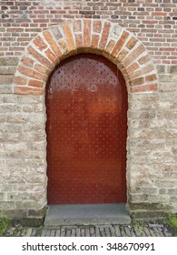 Red, Medieval Door Or Sally Port