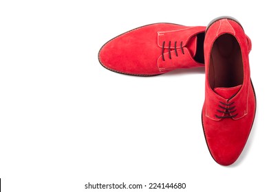 man red shoes