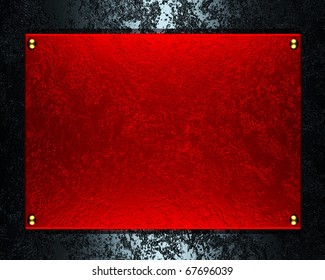 Red Metal Plate Texture Background