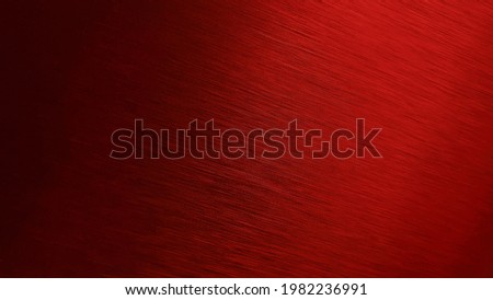 red metal texture background. aluminum brushed in dark red color. close up hairline red stainless texture background for industrial or loft concept.