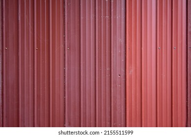 Red Metal Tin Building Siding