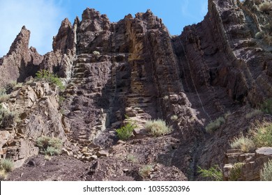 Red Metamorphosed Slates Of The Devonian Period