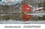 The Red Mill is a 4-story grist mill and historic site located along the south branch of the Raritan River in Clinton, New Jersey.