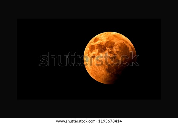 Red Moon Background- The Moon is an\
astronomical body that orbits planet Earth,it\'s Earth\'s only\
permanent natural satellite