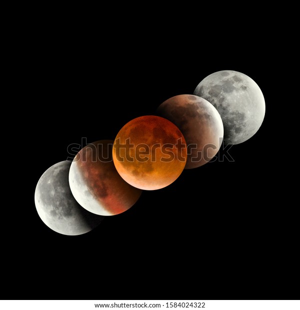 Red Moon eclipse in mexico\
city