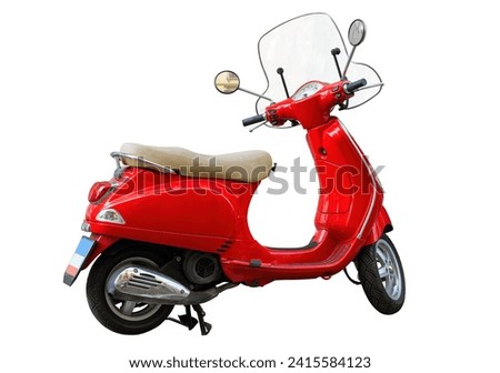 Similar – Image, Stock Photo Retro motorbike on platform lift in workshop
