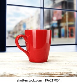 Red Mug And Window 