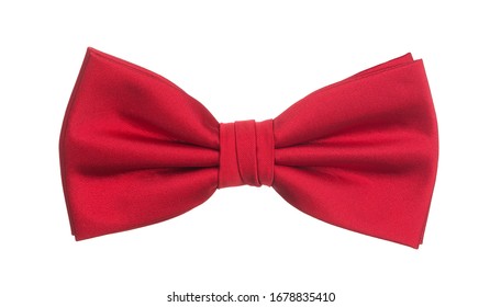 red necktie isolated on white