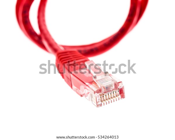 Red Network Utp Cable Rj45 Connector Stock Photo 534264013 | Shutterstock