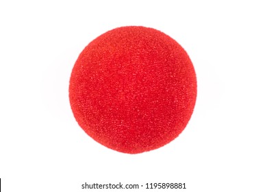 Red Nose Day, red nose on white background