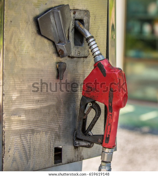 Red oil\
dispenser