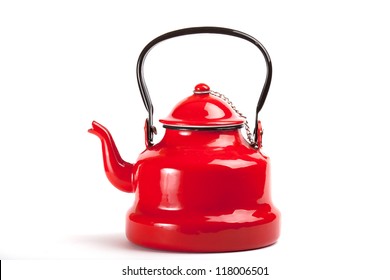 Red Old Tea Kettle