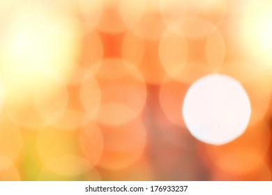 Red And Orange Bokeh. Abstract Colorful Background