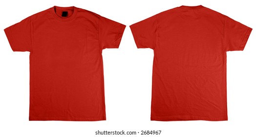 Download Similar Images, Stock Photos & Vectors of Vector illustration of blank red polo t-shirt template ...