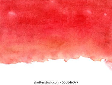 Red And Orange Watercolor Background