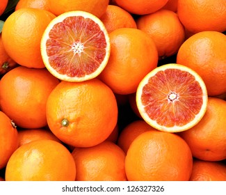 Red oranges of Sicily, Italy