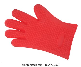 Red Oven Glove Red Silicone For Kitchen