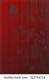 Red Painted Wood
