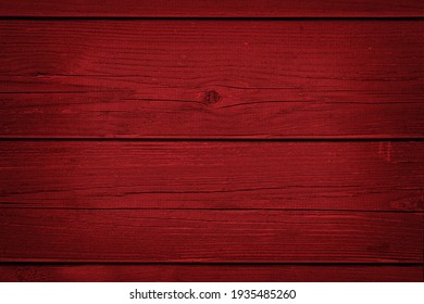 Red Painted Wood Texture Background