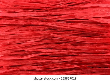 Red Paper Raffia Background