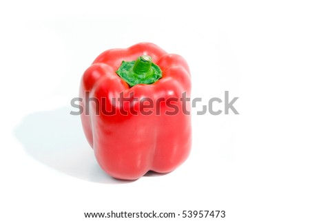 Red paprika isolated on white, studio shot Photo stock © 
