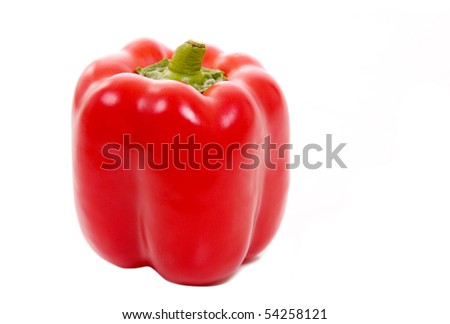 Red paprika isolated on white, studio shot Photo stock © 