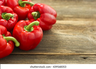 Red Paprika On The Table.