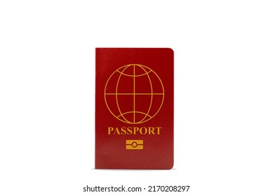 Red Passport Isolated On White Background Stock Photo 2170208297   Red Passport Isolated On White 260nw 2170208297 