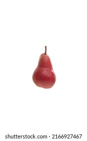  Red Pear Isolated On White Background