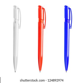 Red Pen Isolated On White