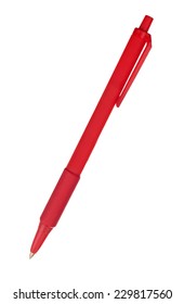 Red Pen Isolated On White