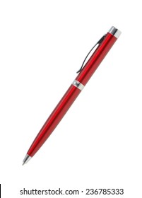 Red Pen Isolated On White