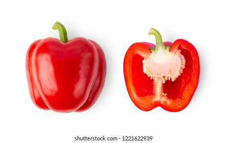 Red Pepper Isolated On White Background