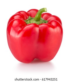 Red Pepper Isolated On A White Background