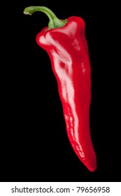 red pepper on dark background