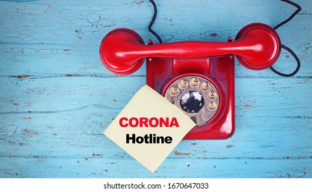 Red Phone Hotline - Calling For Information About Coronavirus Disease Named COVID-19