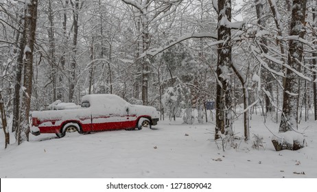 Snow Covered Pickup Truck High Res Stock Images Shutterstock