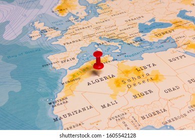 Map Of France And Algeria Red Pin On France And Algeria Maps. Images, Stock Photos & Vectors |  Shutterstock