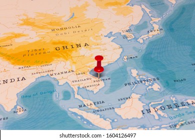 red-pin-on-vietnam-world-260nw-160412649