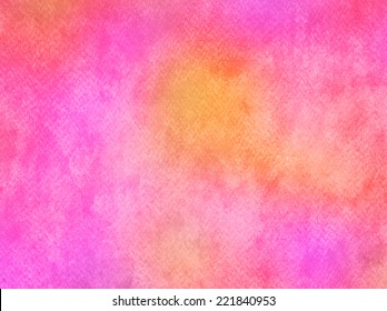 Red Pink Orange Yellow Watercolor Paper Colorful Texture Background 