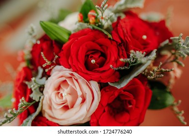 Red And Pink Rose Boquet