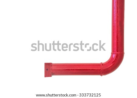 red pipe isolated