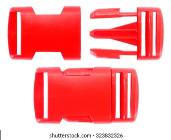 Red Plastic Buckle