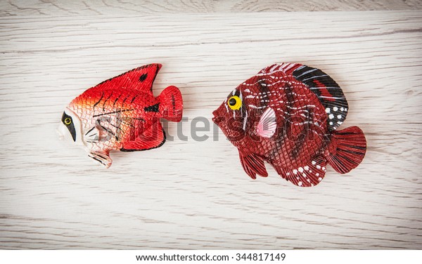 plastic fish skeleton toy