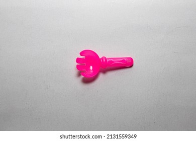 Red Plastic Fork - Kids Toys