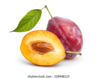 Red Plum Isolated